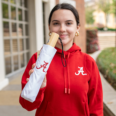 Alabama Script A Eco Friendly Auto-Open Umbrella