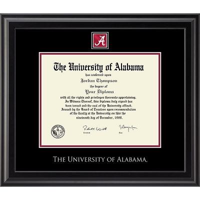 Diploma Frame Capstone A Medallion Midnight Moulding