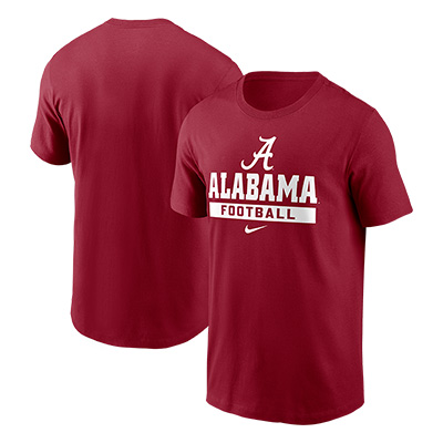 UNIVERSITY OF ALABAMA MENS NIKE FOOTBALL COTTON T-SHIRT