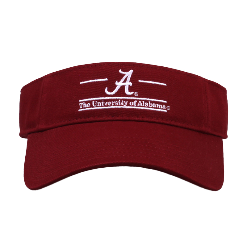 The University Of Alabama "Script A Split Bar" Visor (SKU 13997465112) The University Of Alabama "Script A Split Bar" Visor - main view