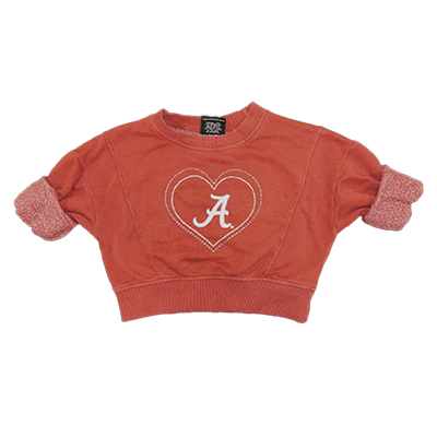 Alabama Heart Script A Serious Dolman Fleece Crew