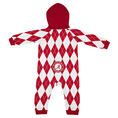 BAMA DEALIO ARGYLE HOODED ROMPER