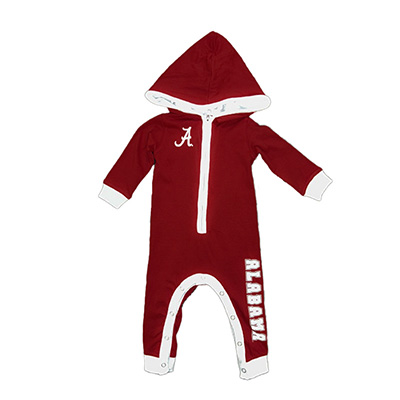 Alabama Script A Maury Hooded Romper