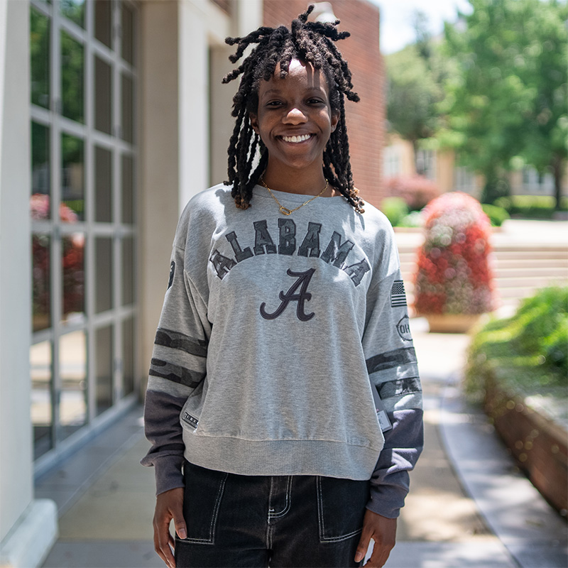 Alabama Script A Oorah Scoop Neck Fleece Crew (SKU 1400041643) Alabama Script A Oorah Scoop Neck Fleece Crew (SKU 1400041643)