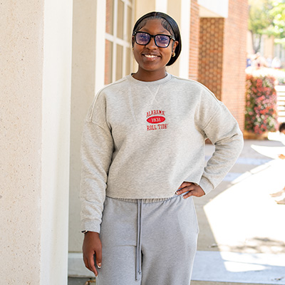 Alabama Zoey Heavyweight Fleece Cutoff Crew