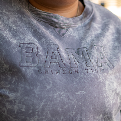 ALABAMA AMBER MINERAL WASHED BOYFRIEND FLEECE CREW