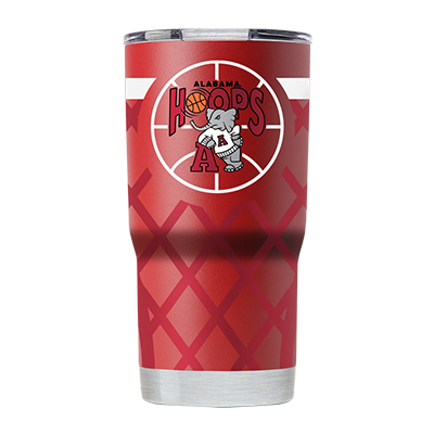 Alabama Hoops Old Vault Logo Basketball Net Printed Stainless Steel Tumbler