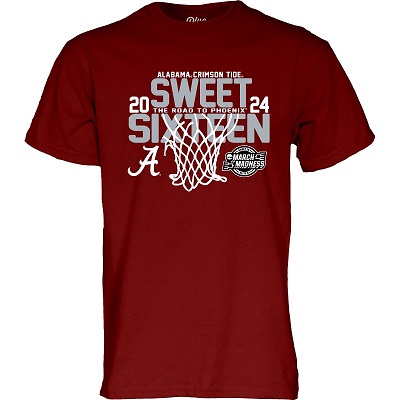            2024 Sweet Sixteen Alabama Men's Basketball T-Shirt