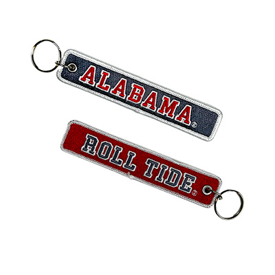Alabama Roll Tide Embroidered Key Tag - main view
