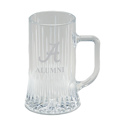 Alabama Script A Alumni Etched Glass Tankard