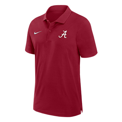 ALABAMA SCRIPT A NIKE DRI-FIT WOVEN 2024 COACHES POLO
