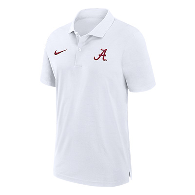 ALABAMA SCRIPT A NIKE DRI-FIT WOVEN 2024 COACHES POLO
