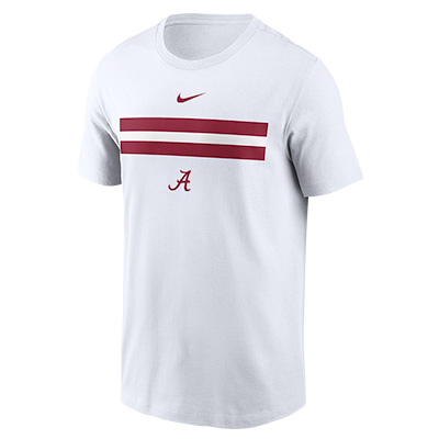 Alabama Script A Nike Cotton Campus Line Pattern T-Shirt