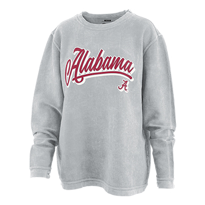 Alabama Comfy Cord Reverse Poncho Applique