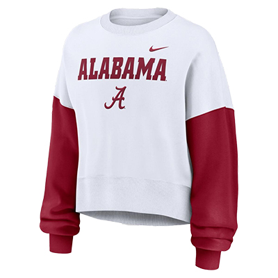 Alabama Script A Nike Fleece Crew