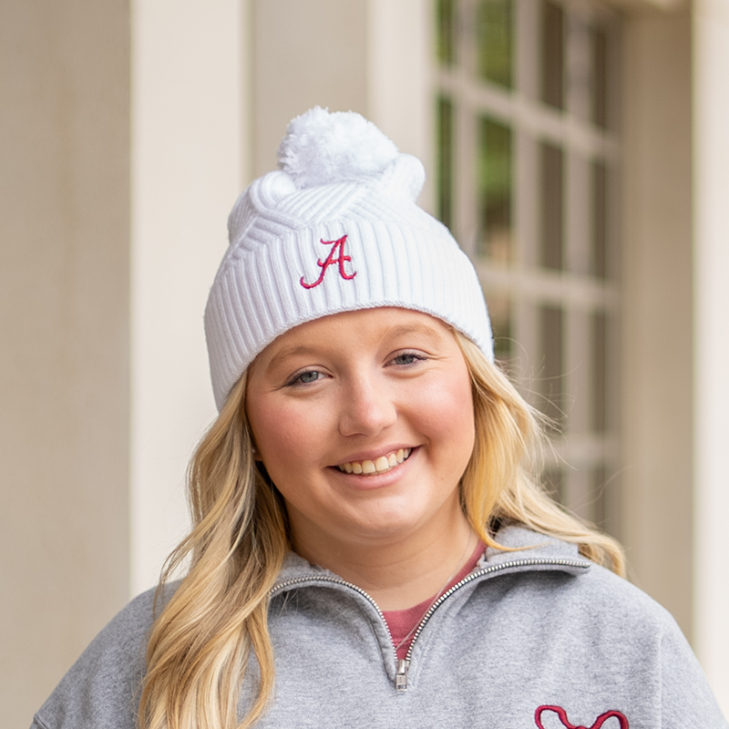 Alabama Script A Bridger Textured Cuff Beanie