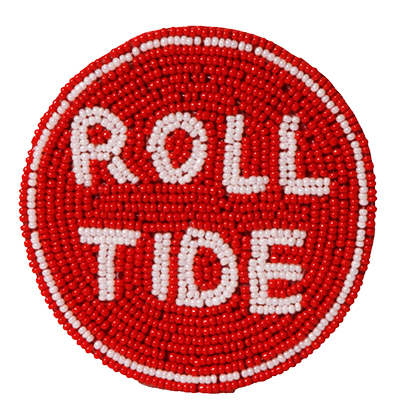 Alabama Roll Tide Beaded Button - main view
