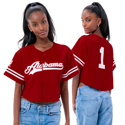 Alabama Cropped Baseball Jersey