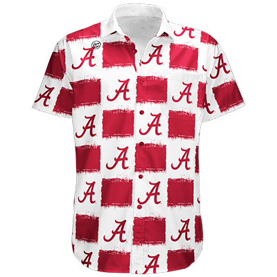 Alabama Crimson Tide Big Block Button Up