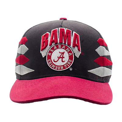 Alabama Crimson Tide Black Retro Snapback Cap