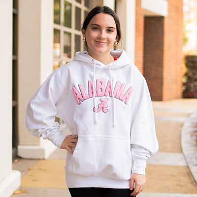    ALABAMA OVER SCRIPT A CHENILLE PRO WEAVE HOODIE