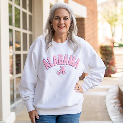    ALABAMA OVER SCRIPT A CHENILLE PRO WEAVE CREW