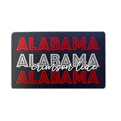 Repeating Alabama Crimson Tide Classic Design Sticker