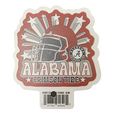    Alabama Helmet With Stars Sticker*