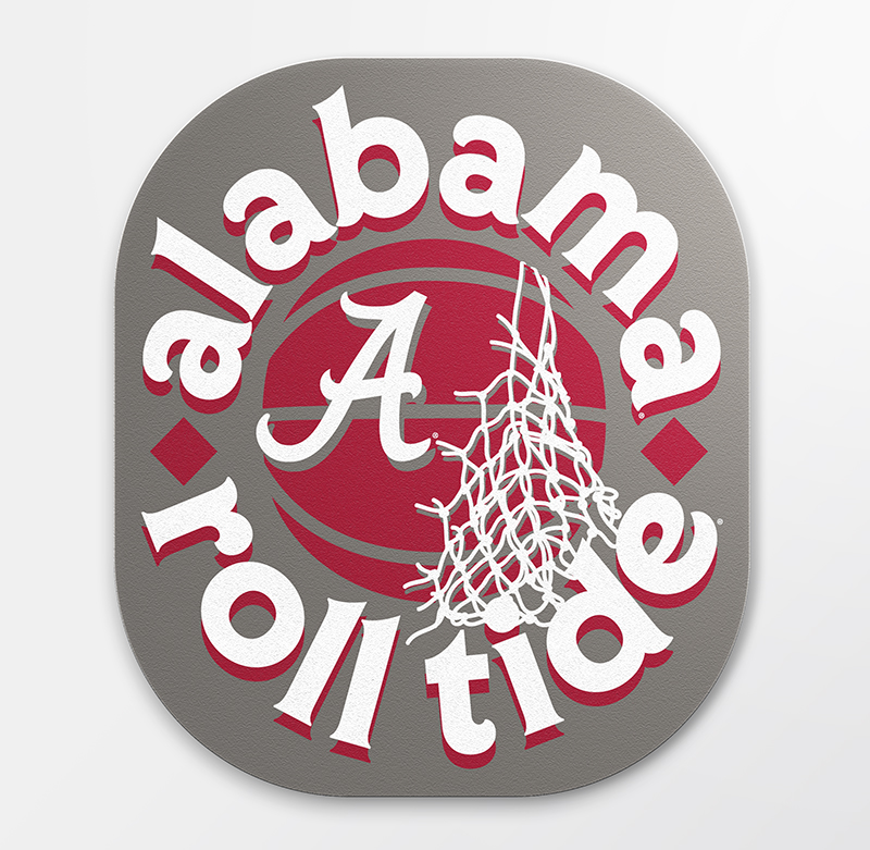 Mini Alabama Roll Tide Basketball Sticker (SKU 14038570115) Mini Alabama Roll Tide Basketball Sticker (SKU 14038570115)