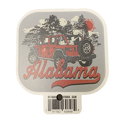    Alabama Jeep Outdoor Sticker