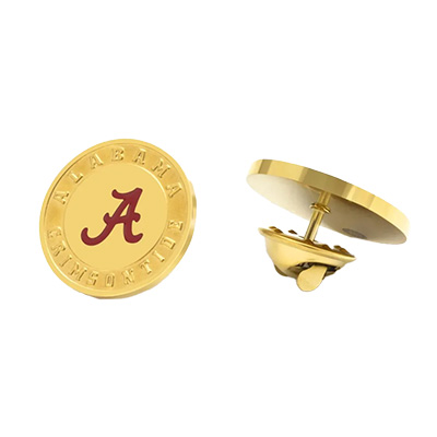 Alabama Circle Logo Gold Pin - main view