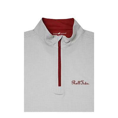 Alabama Script Roll Tide Medallions 1/4 Zip Pullover