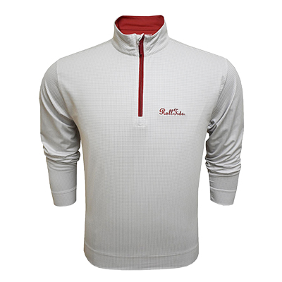 ALABAMA SCRIPT ROLL TIDE MEDALLIONS 1/4 ZIP PULLOVER