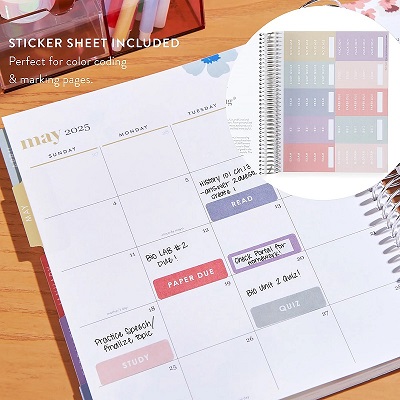ACADEMIC PLANNER CELESTIAL SHIMMER COILED ERIN CONDREN