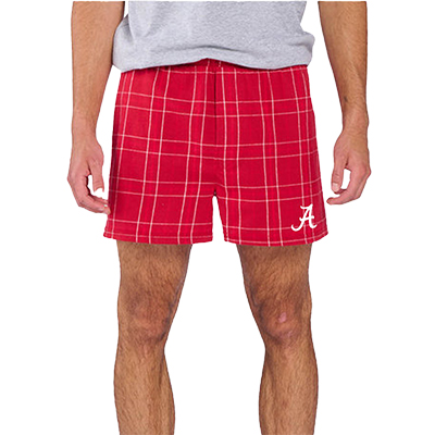 Alabama Script A Men's Flannel Boxer