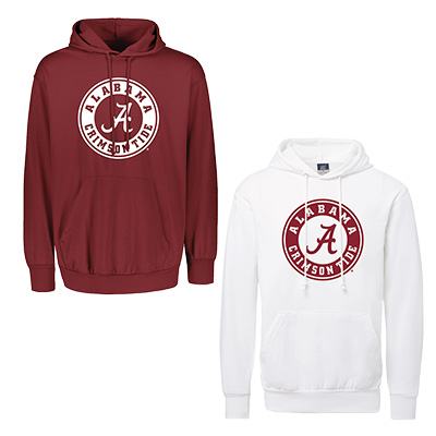   Alabama Circle Logo Comfort Fleece Hood