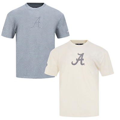 University Of Alabama Reverse French Terry Drop Shoulder Tee