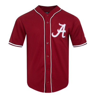 UNIVERSITY OF ALABAMA MESH BUTTON DOWN BASEBALL JERSEY