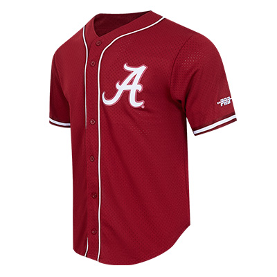 UNIVERSITY OF ALABAMA MESH BUTTON DOWN BASEBALL JERSEY