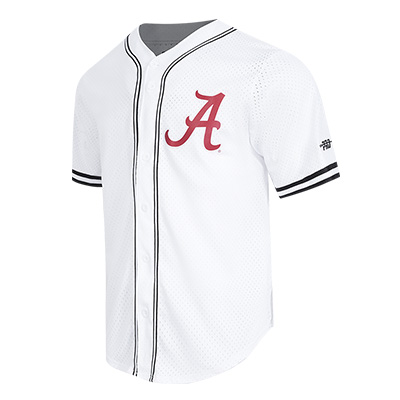 UNIVERSITY OF ALABAMA MESH BUTTON DOWN BASEBALL JERSEY