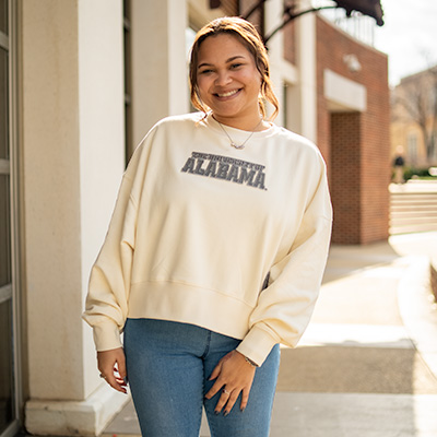 University Of Alabama Reverse French Terry Fleece Crewneck
