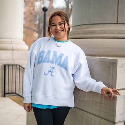 Bama Script A Coastal Fleece Sunset Pullover