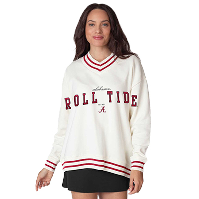 Alabama Roll Tide Letterman V- Neck Pullover