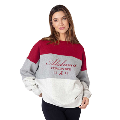 Alabama Crimson Tide 1831 Heritage 3-Color Crew Sweatshirt