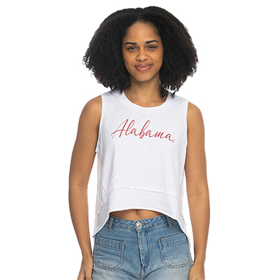 Alabama Script Flowy Tank