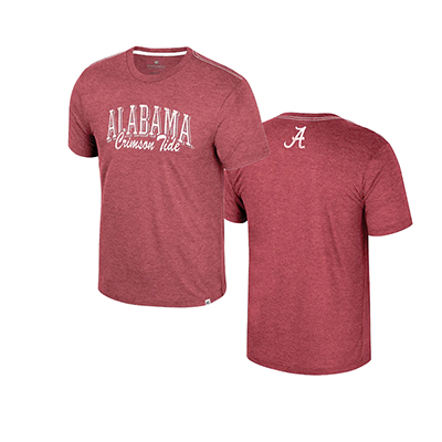 Alabama Crimson Tide Distressed Lettering Short Sleeve T-Shirt