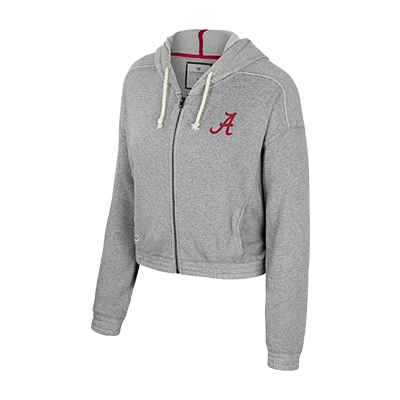 Alabama Script A Midge Waffle Full Zip Hoody