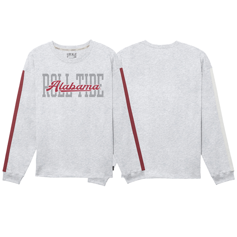 Alabama Women's Chaser Stripe Long Sleeve Tee (SKU 14066221102) Alabama Women's Chaser Stripe Long Sleeve Tee (SKU 14066221102)