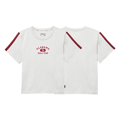 Alabama Women's Striped Short Sleeve T-Shirt
