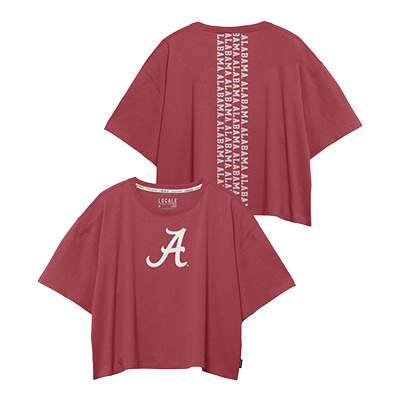 Repeating Alabama Loose Fit Midi T-Shirt With Script A